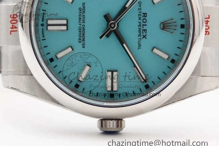 MiroTime 1219 Sleek Oyster Perpetual 41mm 124300 EWF 1:1 Best Edition 904L Steel Tiffany Blue Dial on SS Bracelet A 2191
